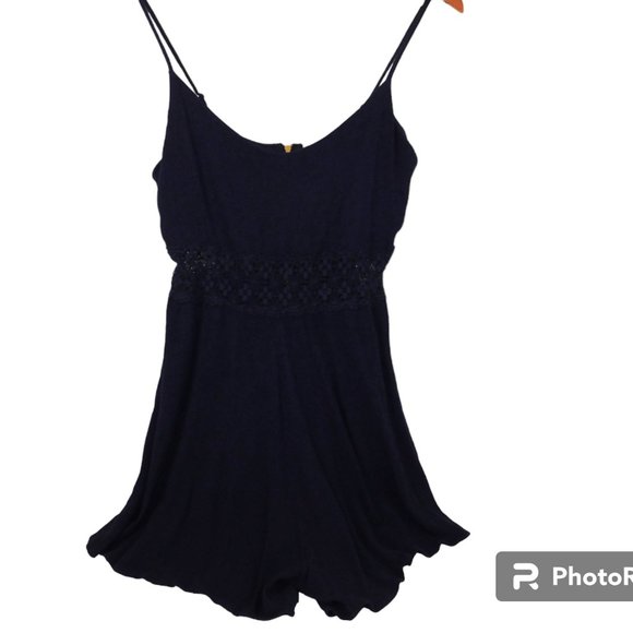 Altar'd State Pants - Altar'd State Romper Size Small Crochet Detail Around Waist